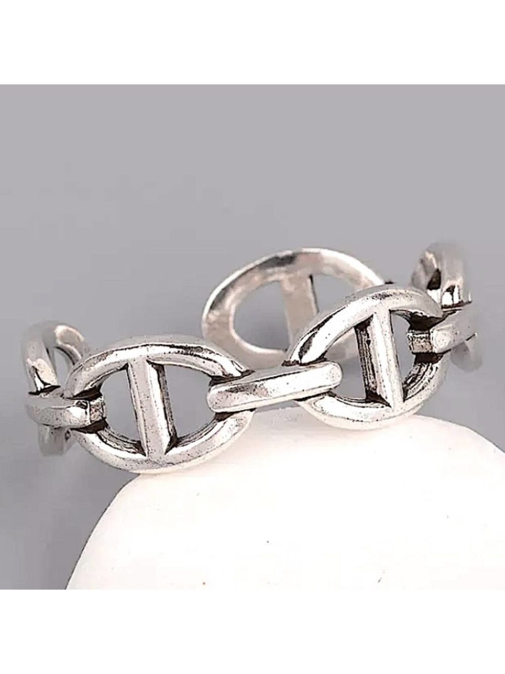 NEW STERLING SILVER MARINER BANGLE CUFF BRACELET - Picture 4 of 8